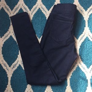 Dark blue old navy mid-rise rockstar skinny jeans